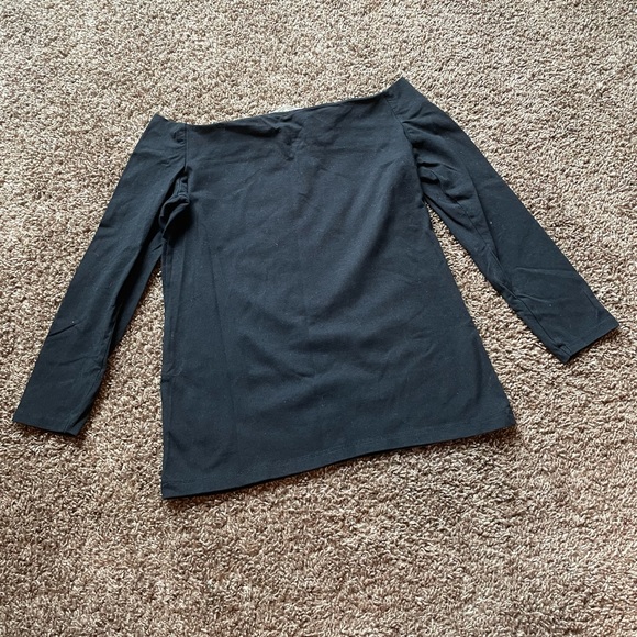 👌3/$12👌 Zara black off the shoulder long sleeve top - Picture 8 of 10
